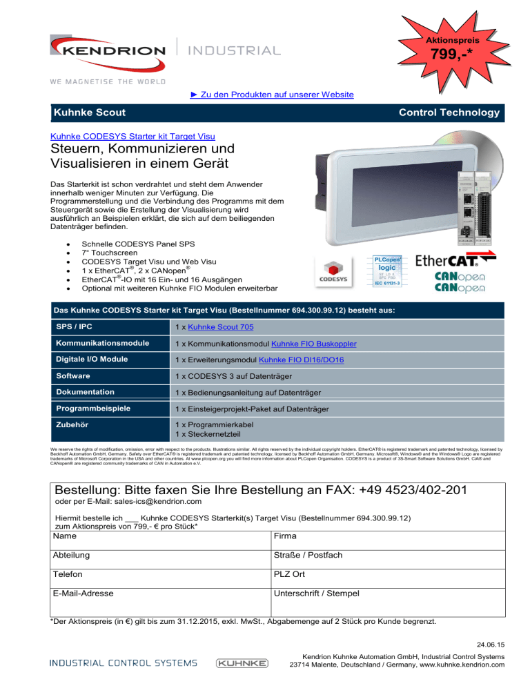 Datenblatt Kuhnke Codesys Starterkit Target Visu Manualzz