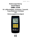 GMH 3330 Operating Manual