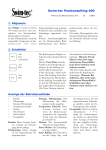 Swim-tec Poolconsulting 400 Montage und Bedienungsanleitung