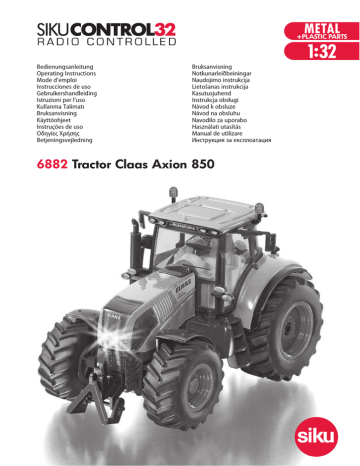 6882 Tractor Claas Axion 850 | Manualzz