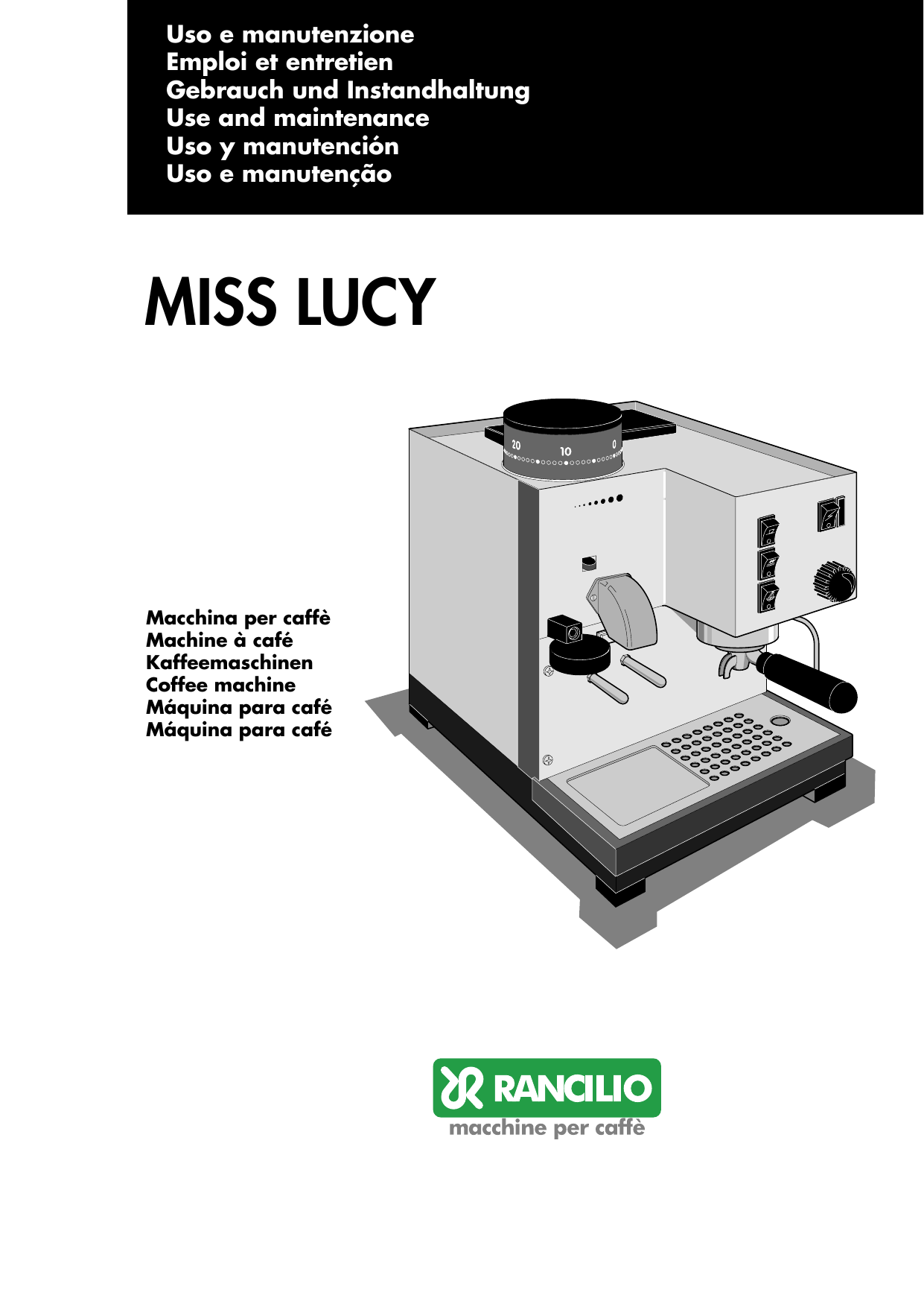9. Manutenzione. Rancilio MISS LUCY 