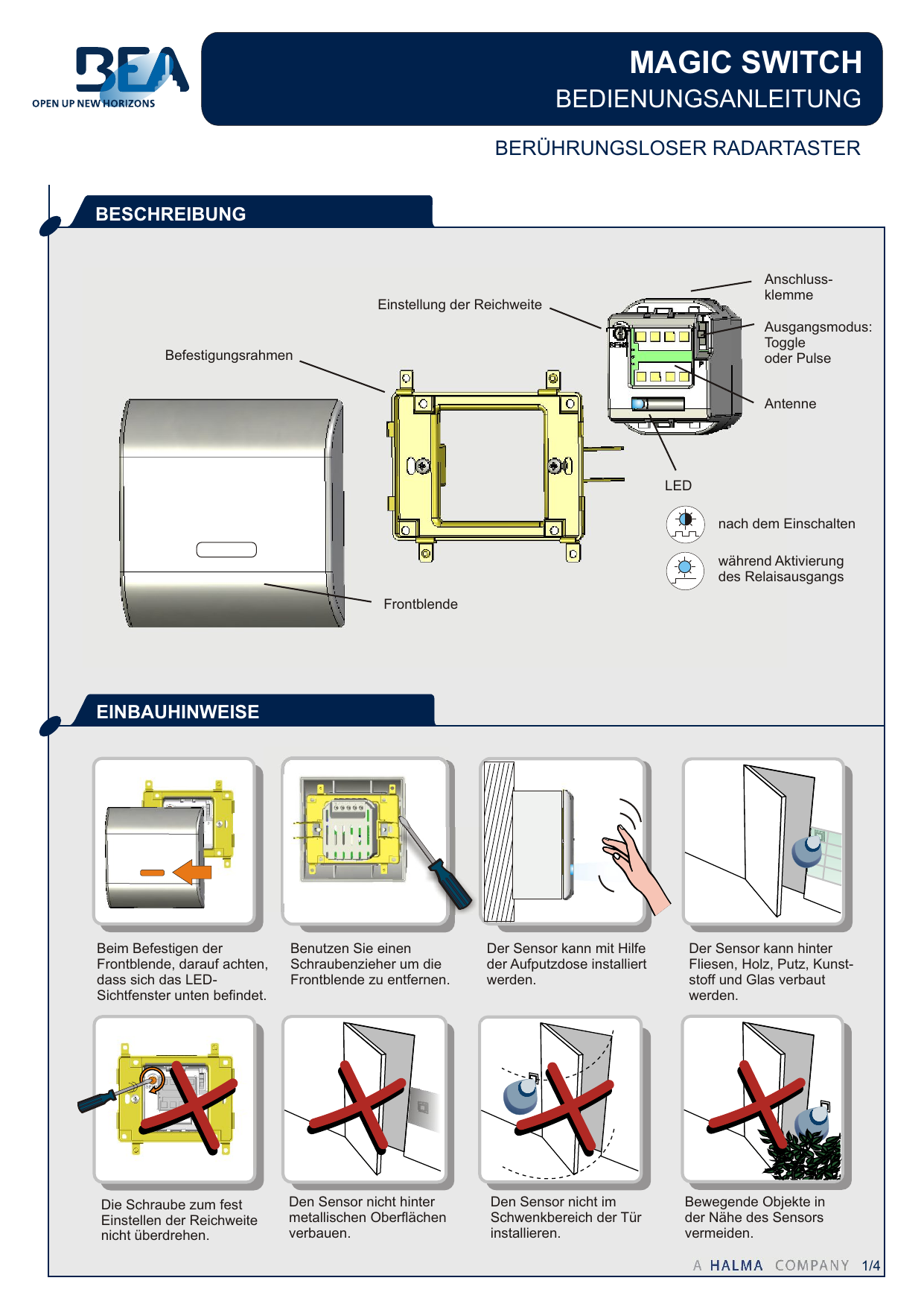 Bedienungsanleitung MAGIC SWITCH PDF | Manualzz