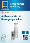 Aussenleuchte mit Bewegungsmelder Bedienungsanleitung