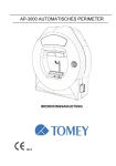 Tomey AP 3000 Bedienungsanleitung