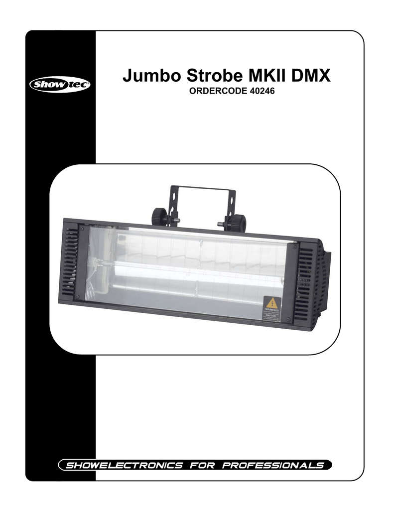 Jumbo Strobe Mkii Dmx Manualzz 