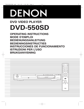 Bedienungsanleitung DVD-550SD | Manualzz