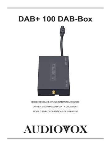 DAB+ 100 DAB-Box | Manualzz
