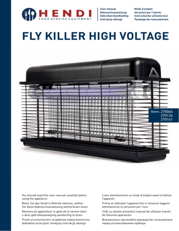 fly killer high voltage - JG Gastro - największy sklep dla gastronomii | Manualzz