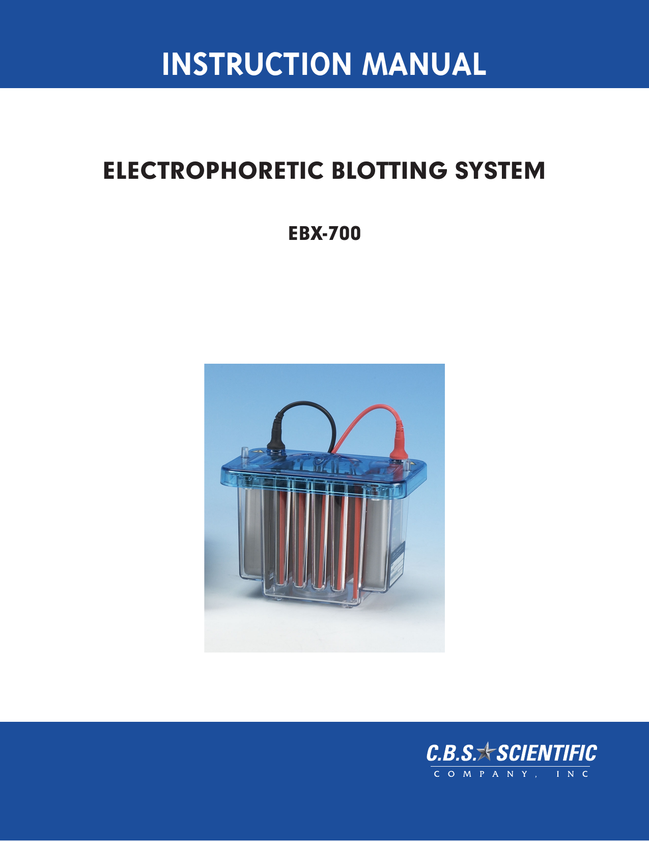 Blotting System Mini Ebx 700 Manualzz