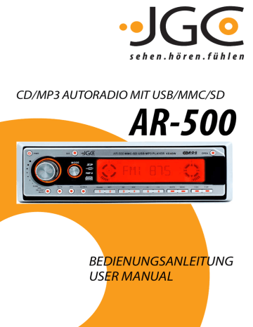 JGC AR-500 User manual | Manualzz