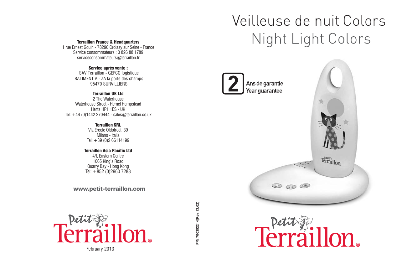 Terraillon Night Light Owner Manual - Manualzz