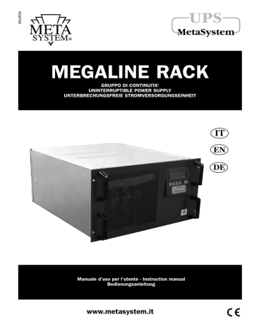 Meta System MEGALINE 5000 RACK, MEGALINE 2500 RACK, MEGALINE 3750 RACK ...