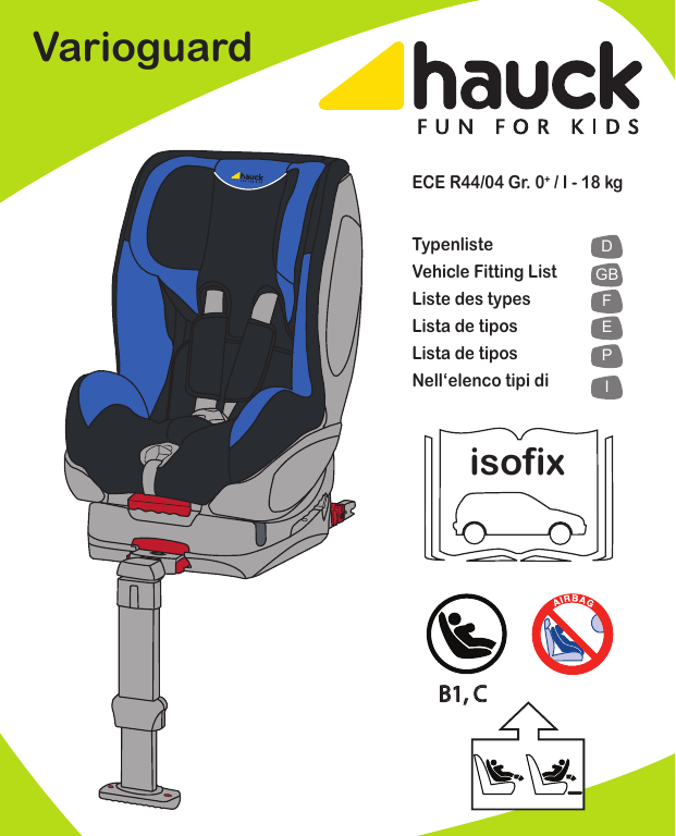 Isofix Varioguard Manualzz