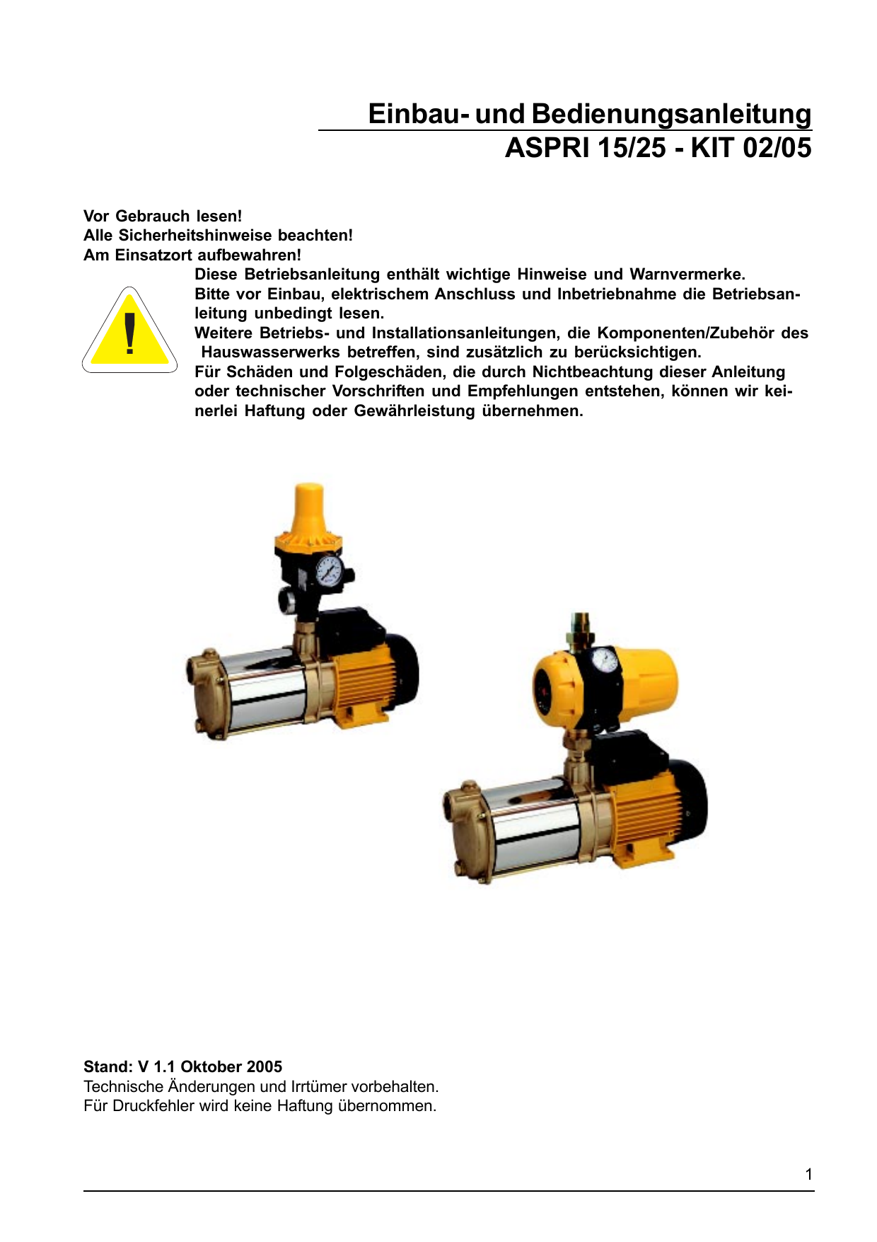 Kondensator 20µF für AL-KO Pumpen
