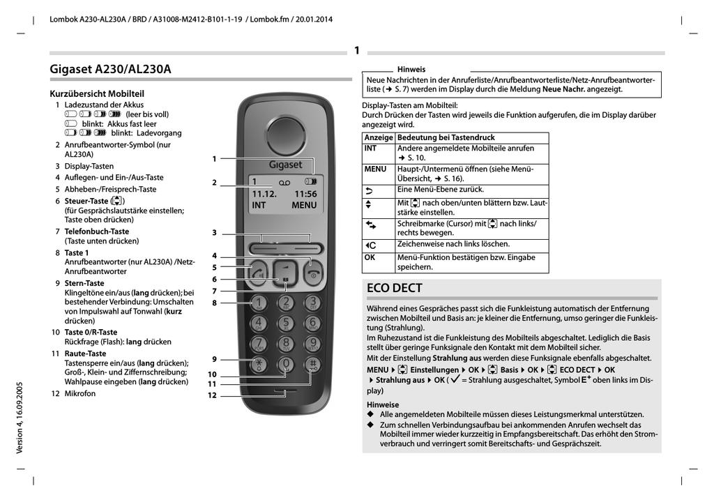 Gigaset 30 Manualzz