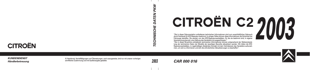 Car 000 016 Service Citroen Manualzz