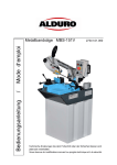Metallbands&auml;ge MBS-151V Bedienungsanleitung