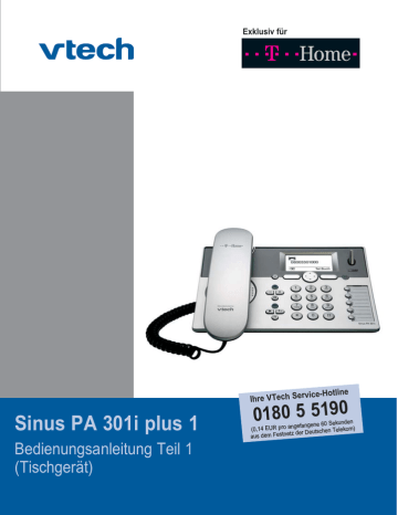 Sinus PA 301i plus 1 Bedienungsanleitung - Telekom | Manualzz