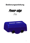 Power-edge Schleifger&auml;t Pro - Bedienungsanleitung
