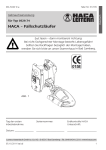HACA Fallschutzl&auml;ufer 0529.74 Gebrauchsanweisung