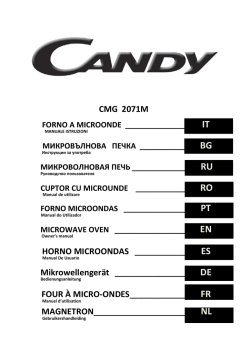 Candy CMG 2071 - User manual | manualzz.com