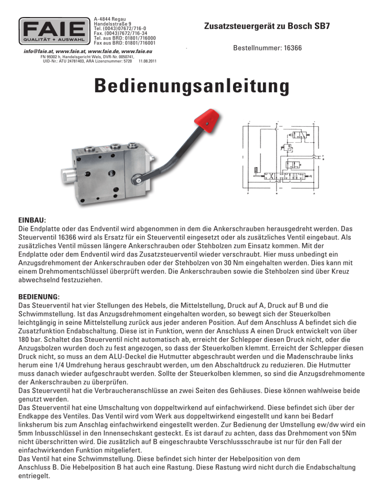 Bedienungsanleitung | Manualzz