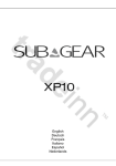 SubGear XP10 Instruction manual