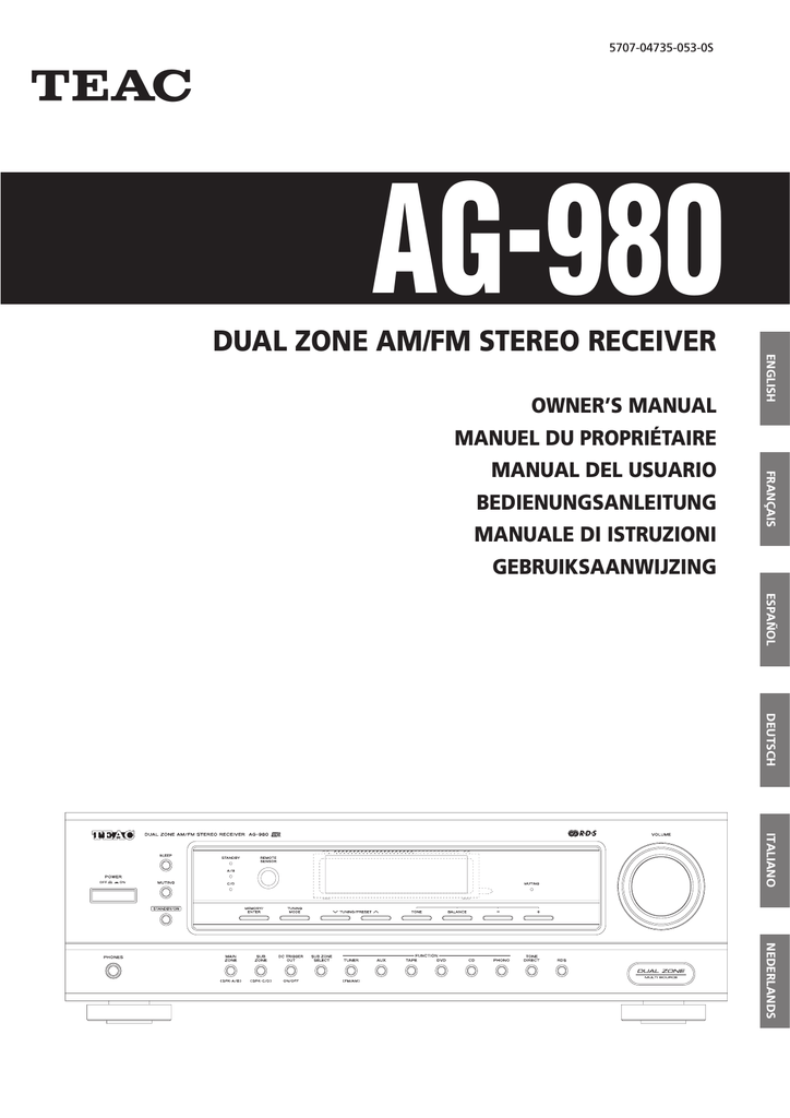 Service Manual-Anleitung für Pioneer SX-980 
