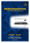 J&uuml;nger d07 Bedienungsanleitung