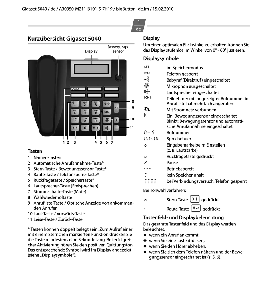 Gigaset 5040 Manualzz