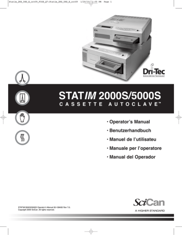 STATIM 2000S 5000S Operator’s Manual | Manualzz