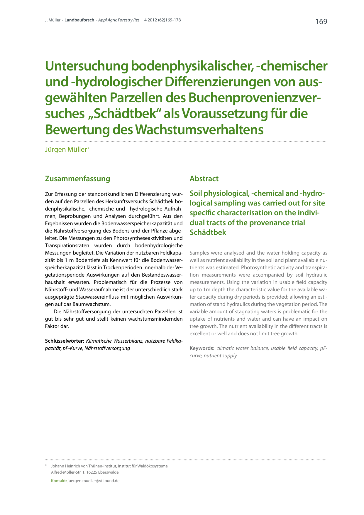 Untersuchung bodenphysikalischer, -chemischer und | Manualzz