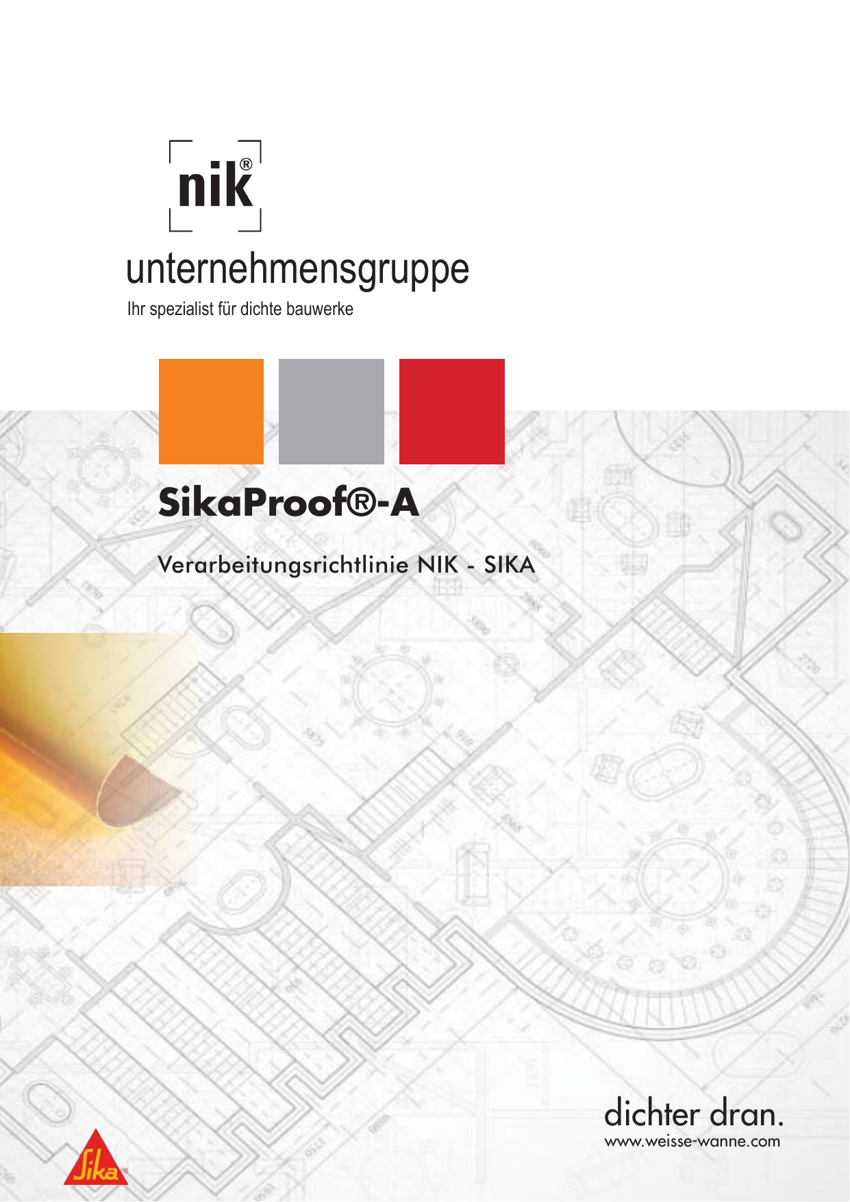 Sikaproof Nik Abdichtungstechnik Napravnik Manualzz Com