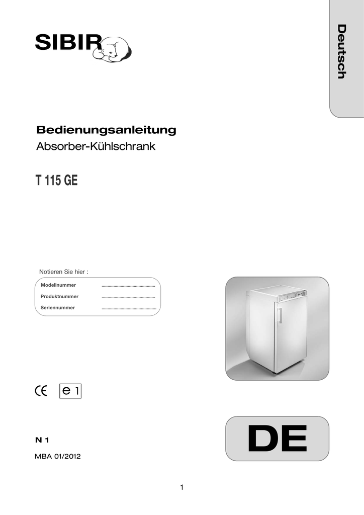 Seg W 1247 D 1 Ge Bedienungsanleitung Bedienungsanleitung | Manualzz