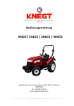 KNEGT Traktoren 254G2, 304G2, 404G2 - Bedienungsanleitung
