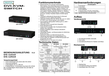 Digitus DS-11510 Bedienungsanleitung | Manualzz