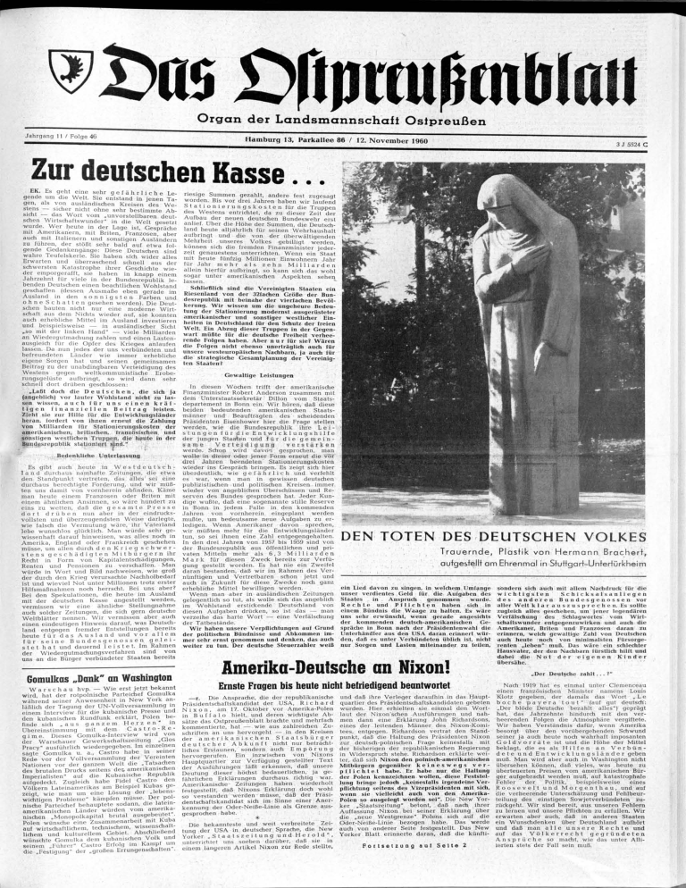 Folge 46 Vom 12 11 1960 Archiv Preussische Allgemeine Zeitung Manualzz