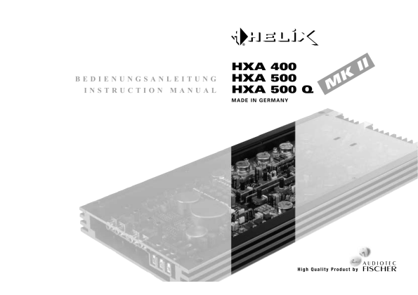 Helix Endstufe Amplifier Verstärker 2 Kanal AMP 400 Watt B TWO hochwertig