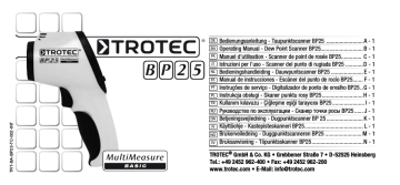 Trotec BP25 User's Manual | Manualzz