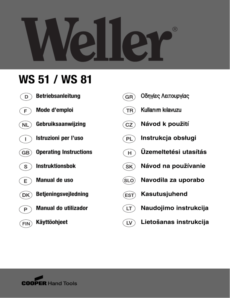 Ws 51 Ws 81 Manualzz