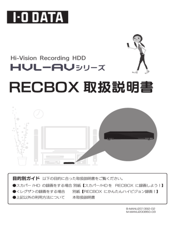 Hvl Avシリーズ Recbox取扱説明書 Manualzz