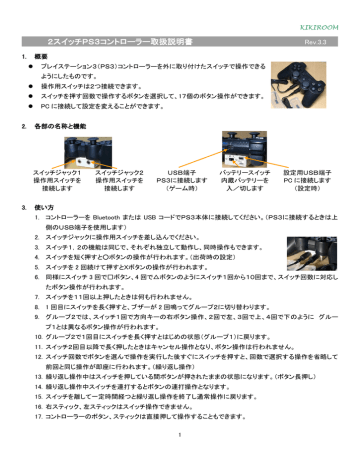 2スイッチps3コントローラー取扱説明書 Manualzz