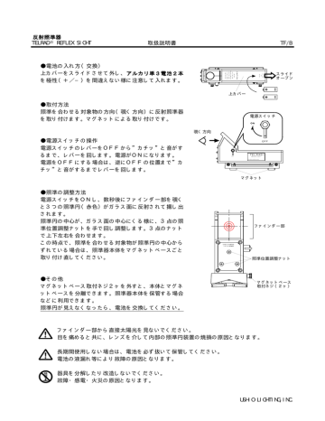 テルラドファインダ 取扱説明書 Pdf形式 Manualzz