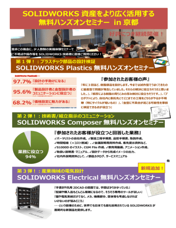Solidworks 資産をより広く活用する 無料ハンズオンセミナー In 京都 Manualzz