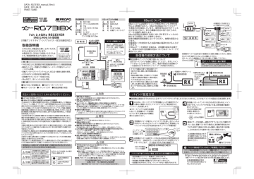 JR Propo RG731BX Operation Manual | Manualzz