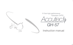 Accutec GH-57 Flybarless Gyro Instruction Manual