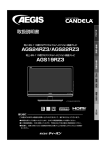 CANDELA AGS 24RZ3, AGS 22RZ3, AGS 19RZ3 テレビ 取扱説明書