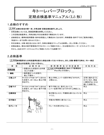 定期点検基準マニュアル Manualzz