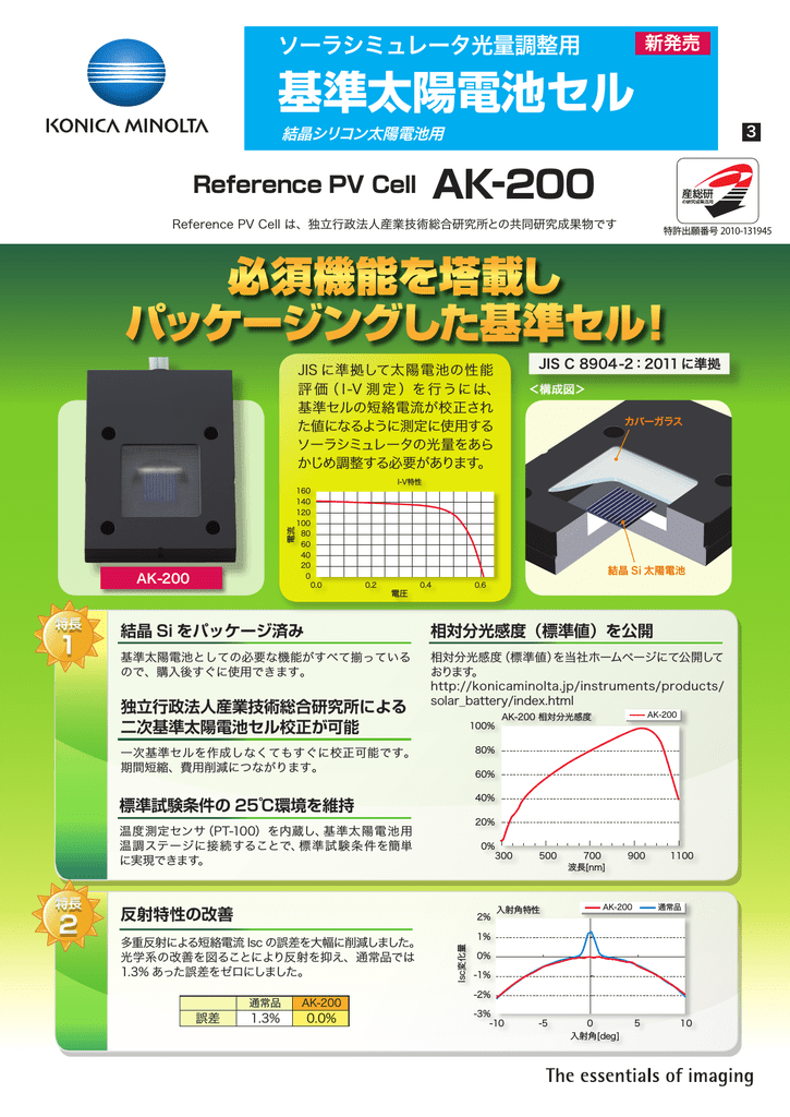 基準太陽電池セル Manualzz