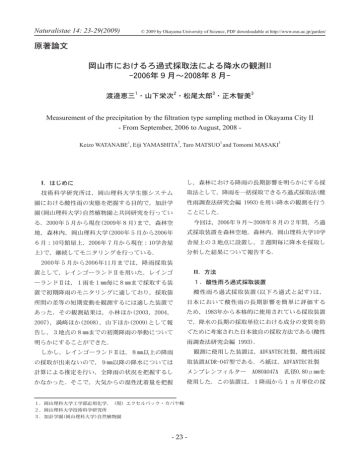 原著論文 岡山市におけるろ過式採取法による降水の Manualzz